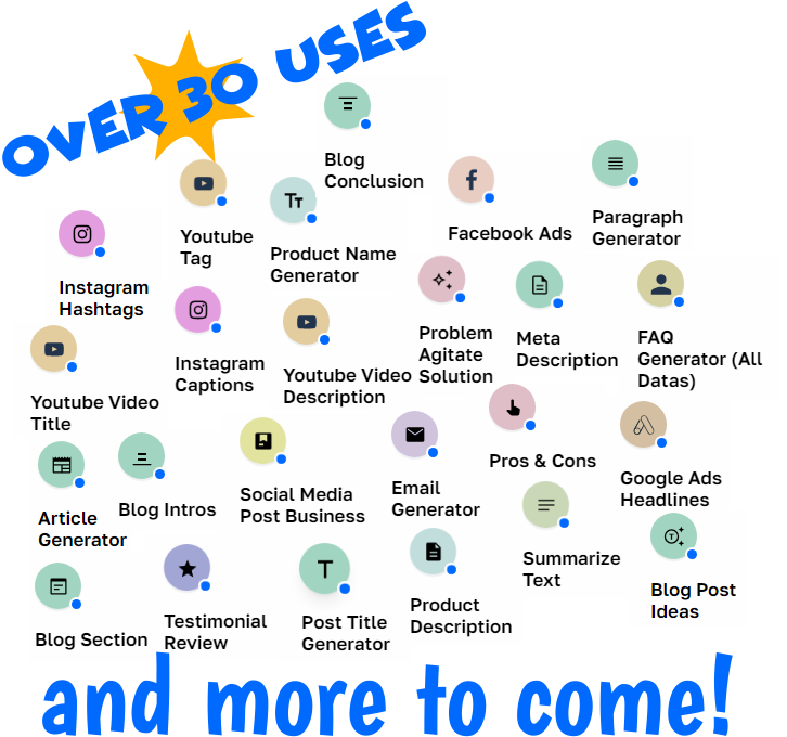Over 30+ Templates